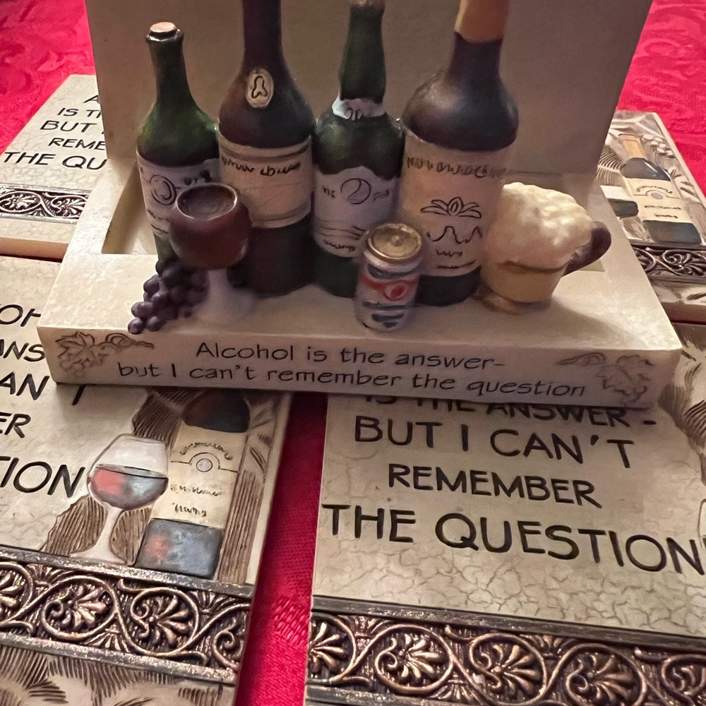 Coaster Set With Stand - Picture 4 of 5